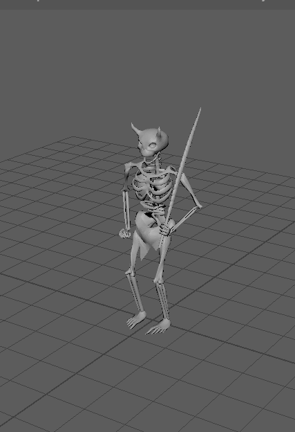 Attack animation of the skeleton enemy
