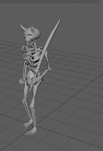 Death animation of the skeleton enemy