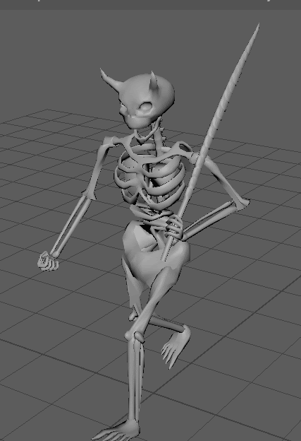 Walk animation of the skeleton enemy